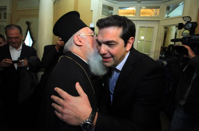 Σε θερμό κλίμα η συνάντηση Τσίπρα - Βαρθολομαίου