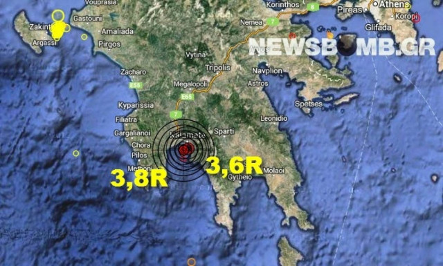 Δείτε πως κατέγραψε ο σεισμογράφος τους σεισμούς στην Καλαμάτα