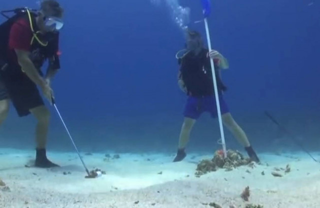 Γκολφ στο βυθό της θάλασσας (βίντεο)