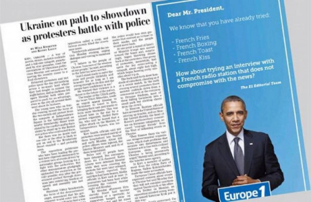 Γάλλοι δημοσιογράφοι ζητούν συνέντευξη από τον Ομπάμα μέσω αγγελίας!