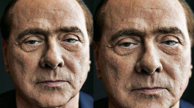 Ο Μπερλουσκόνι χωρίς ίχνος... μακιγιάζ και photoshop! (φωτο)