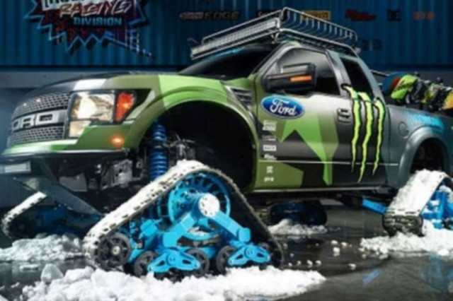 Ford F150 Rarptortrax: To snowmobile του Ken Block