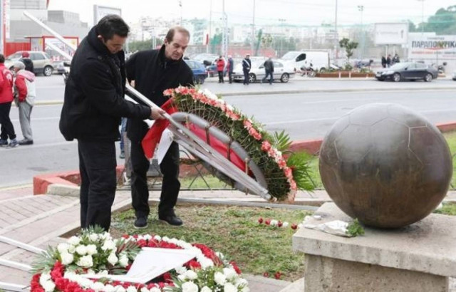 Ολυμπιακός: Τα κλικ από το μνημόσυνο της Θύρας 7 (photos)