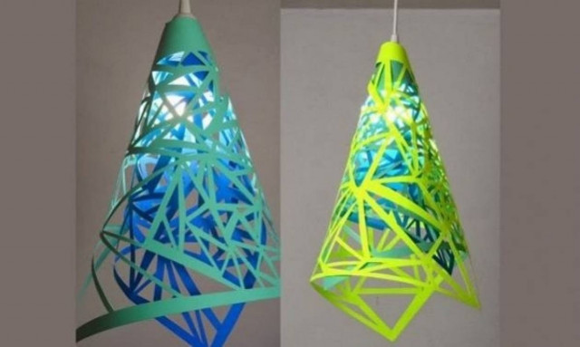 Διακοσμήστε το δωμάτιο του παιδιού με ένα πολύχρωμο χάρτινο φωτιστικό