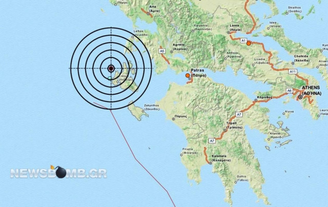 Σεισμός 4,3 Ρίχτερ στην Κεφαλονιά