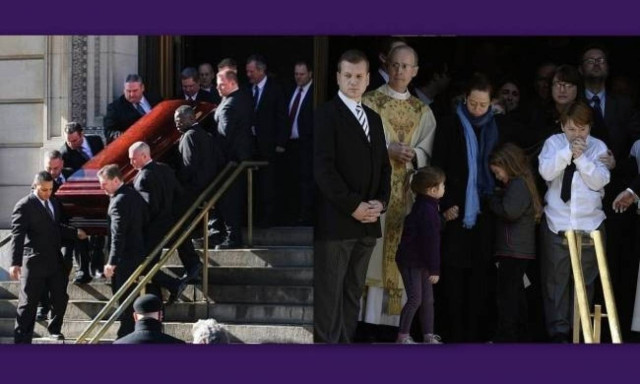 Το τελευταίο «αντίο» στον Hoffman. Τραγικές φιγούρες τα παιδιά του