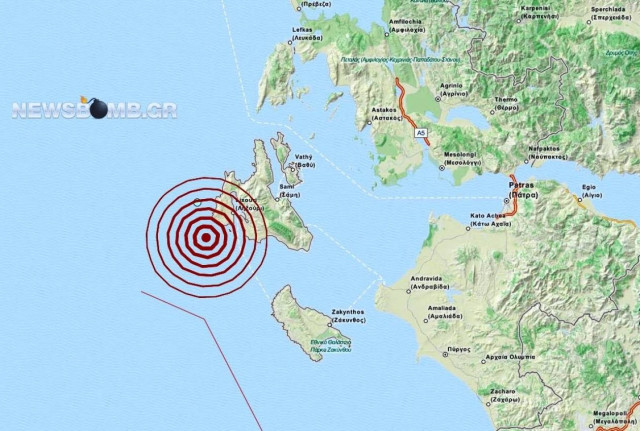 Μετασεισμός 4,3 Ρίχτερ στην Κεφαλονιά
