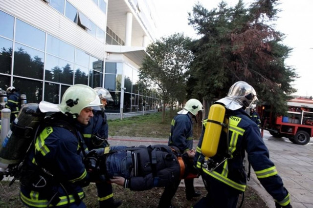 Δείτε την άσκηση εκκένωσης του ΣΔΟΕ μετά από τρομοκρατικό χτύπημα