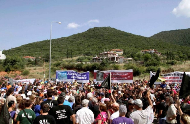 Αφέθηκαν ελεύθερα τα άτομα που συνελήφθησαν στις Σκουριές