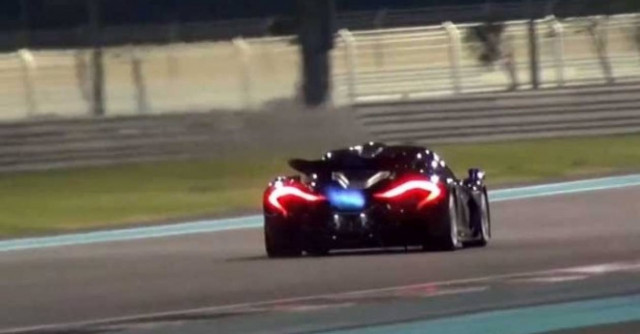 Η McLaren P1 καυτή @ Yas Marina