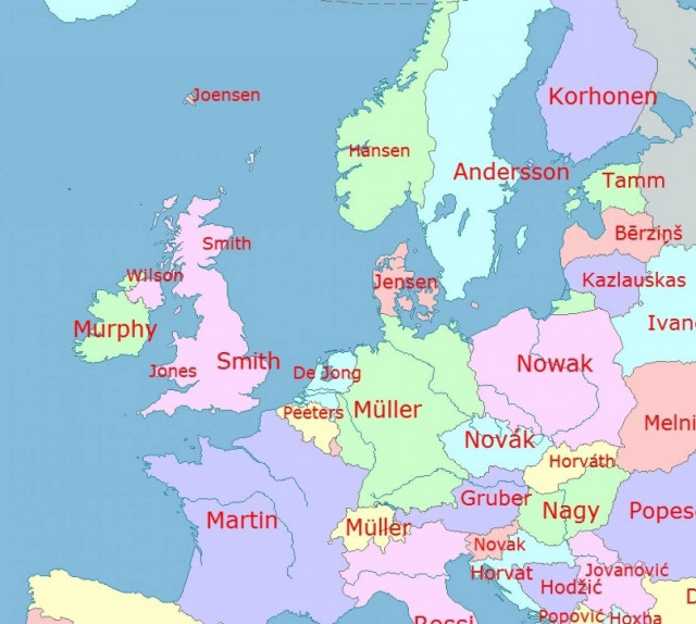 Το πιο συνηθισμένο επίθετο στην Ελλάδα είναι...