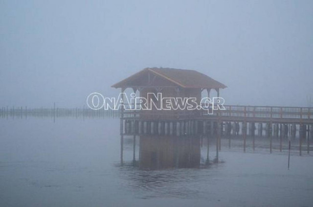 Ορατότης μηδέν στο Μεσολόγγι (pics)