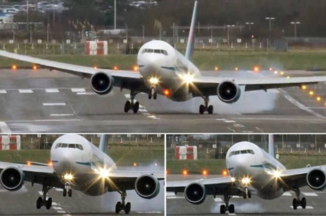Βίντεο: Προσγείωση αεροπλάνου που... παγώνει το αίμα!