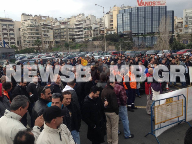 Συγκέντρωση ναυτεργατών στον ΟΛΠ (pics)