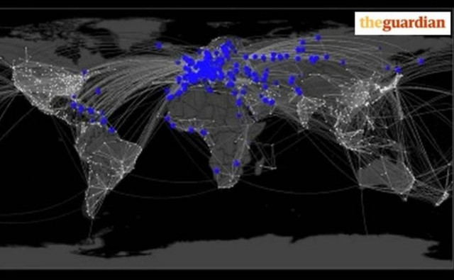 Δείτε πώς εξαπλώνεται η πανδημία της γρίπης (βίντεο)
