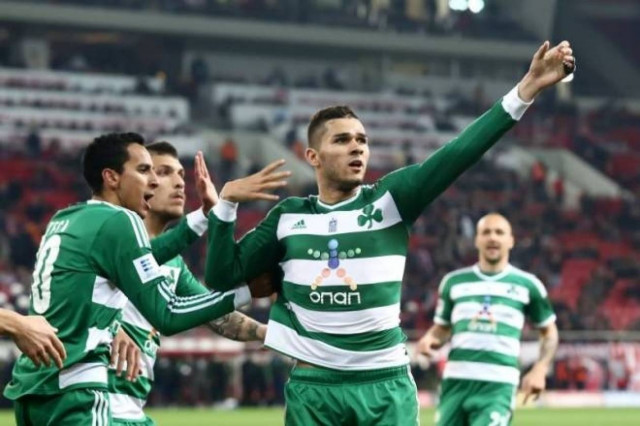 Ολυμπιακός-Παναθηναϊκός 0-3: Οι «πράσινοι» πανηγυρισμοί (photos)