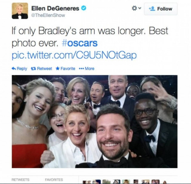 H τεράστια γκάφα της Ellen DeGeneres στα backstage!