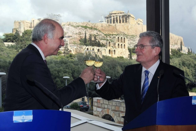 Γεύμα παρέθεσε στον Γερμανό Πρόεδρο ο Ευ. Μεϊμαράκης