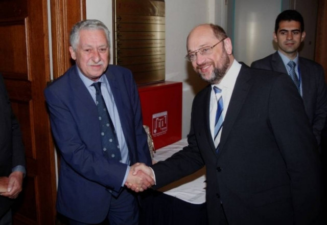 Βέλγιο: Συνάντηση Κουβέλη με Σούλτς και  Σβόμποντα