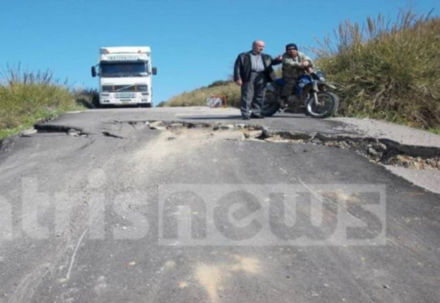 Νέες κατολισθήσεις σε περιοχές της Ηλείας