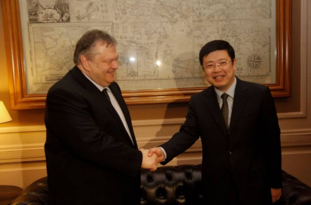 Συνάντηση Βενιζέλου με τον νέο πρεσβευτή της Κίνας