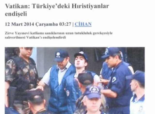 Pope is worried about the Christians of Turkey. Greece?