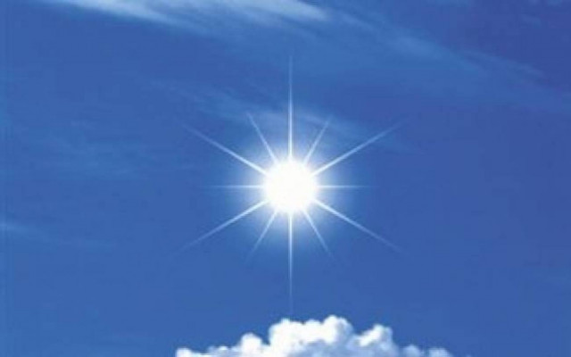 Sunny weather on Wednesday