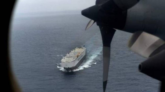 The search for possible wreckage of the Boeing continues...