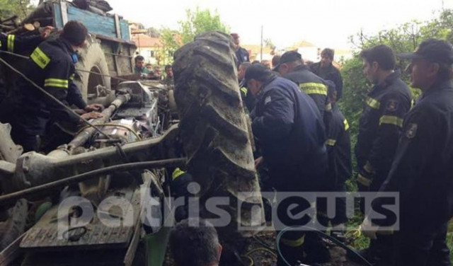 Ηλεία: Ατύχημα με τρακτέρ (vid)