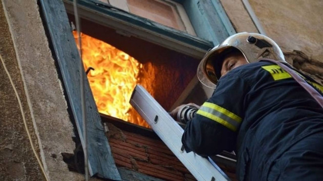 Φωτιά στο κέντρο της Θεσσαλονίκης