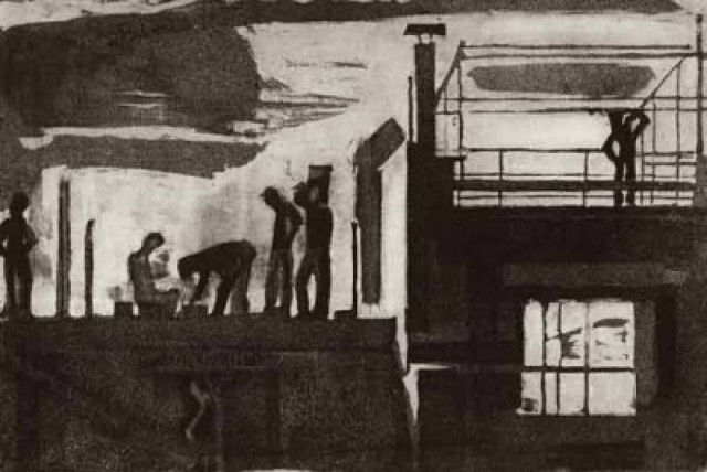 Βιβλιοθήκη Πειραιά: Η έκθεση του Παναγιώτη Τέτση, Χαλκογραφίες