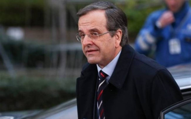 Samaras meets Eurogroup President Dijsselbloem