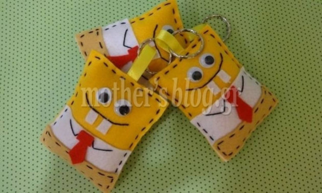 Φτιάξτο μόνη σου: Μπομπ Σφουγγαράκης σε μπρελόκ