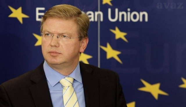 Ο επίτροπος Φίλε στα εγκαίνια της νέας μονάδας επεξεργασίας λυμάτων