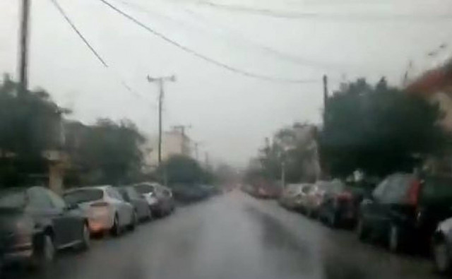 Άγριο ξέσπασμα της κακοκαιρίας στη Ρόδο (vid)