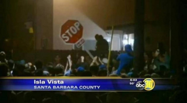 Students' party gone wild! 100 arrests