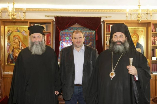 Συνάντηση Αναστασιάδη με το Μητροπολίτη Λαγκαδά Ρεντίνας Λητής