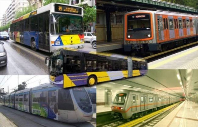 Public transportation today, Saturday