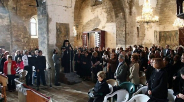 Λειτουργία στον Αγ. Γεώργιο Εξορινό στα Κατεχόμενα