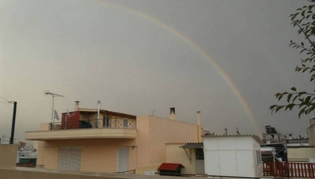 Hope: Rainbow in Athens (pics)