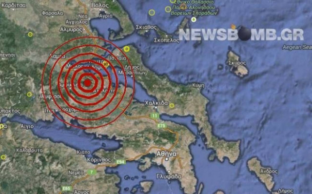 Earthquake shook Elatia, in Fthiotida