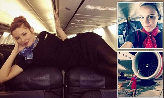 Η νέα μόδα: Πανέμορφες αεροσυνοδοί ανεβάζουν φωτογραφίες