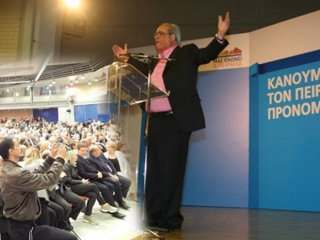 Mε αέρα νίκης ο Β. Μιχαλολιάκος στην παρουσίαση του συνδυασμού του