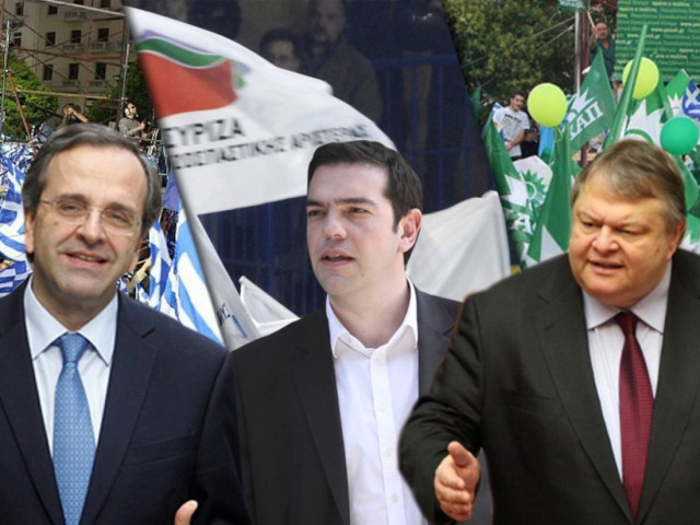 Σαμαράς, Τσίπρας, Βενιζέλος μπαίνουν στην προεκλογική μάχη