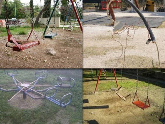 When playgrounds share… horror!