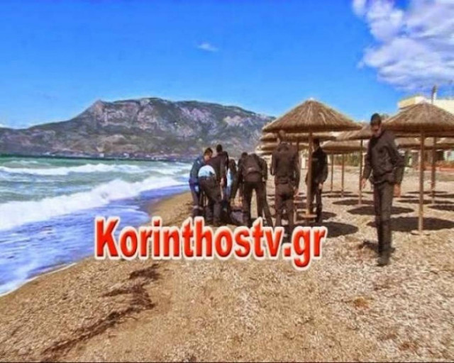 Mystery with corpse of a man found in the Corinthian beach