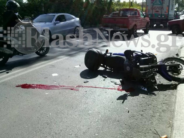 Κρήτη: Σοβαρό τροχαίο στα Χανιά–Στο νοσοκομείο ο μοτοσυκλετιστής