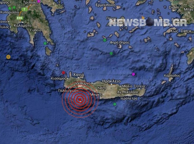 Σεισμός 3,0 Ρίχτερ στη Γαύδο