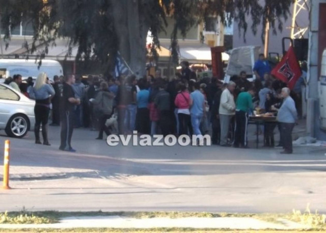 Χρυσή Αυγή: Συγκέντρωση με δωρεάν διανομή τροφίμων στην Εύβοια (vid)