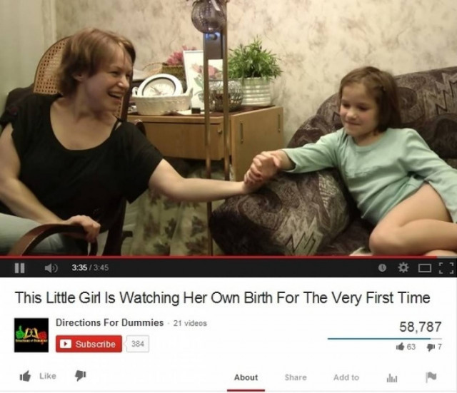 Ζήτησε συγνώμη από τη μητέρα της όταν είδε το βίντεο της γέννησής της! (βίντεο)